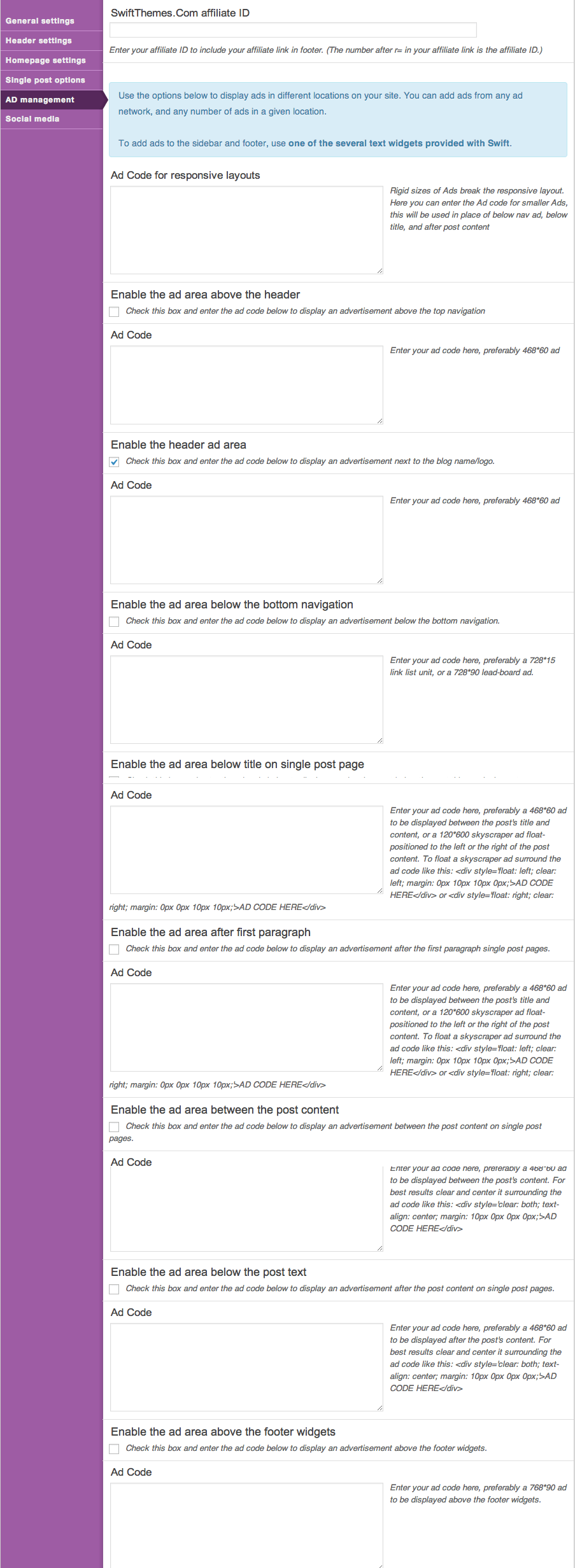 Swift Basic Theme Ad Mgt.